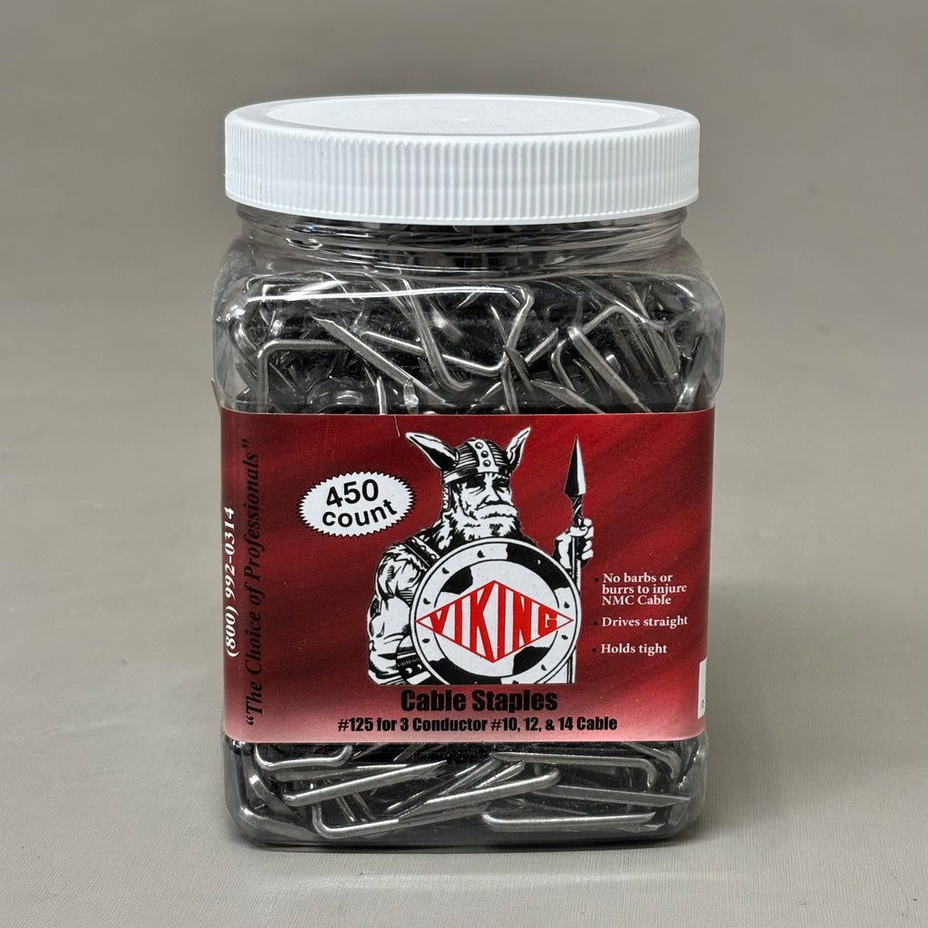 VIKING 450 Count! CABLE STAPLE JAR 14-12-10 NMB C704148