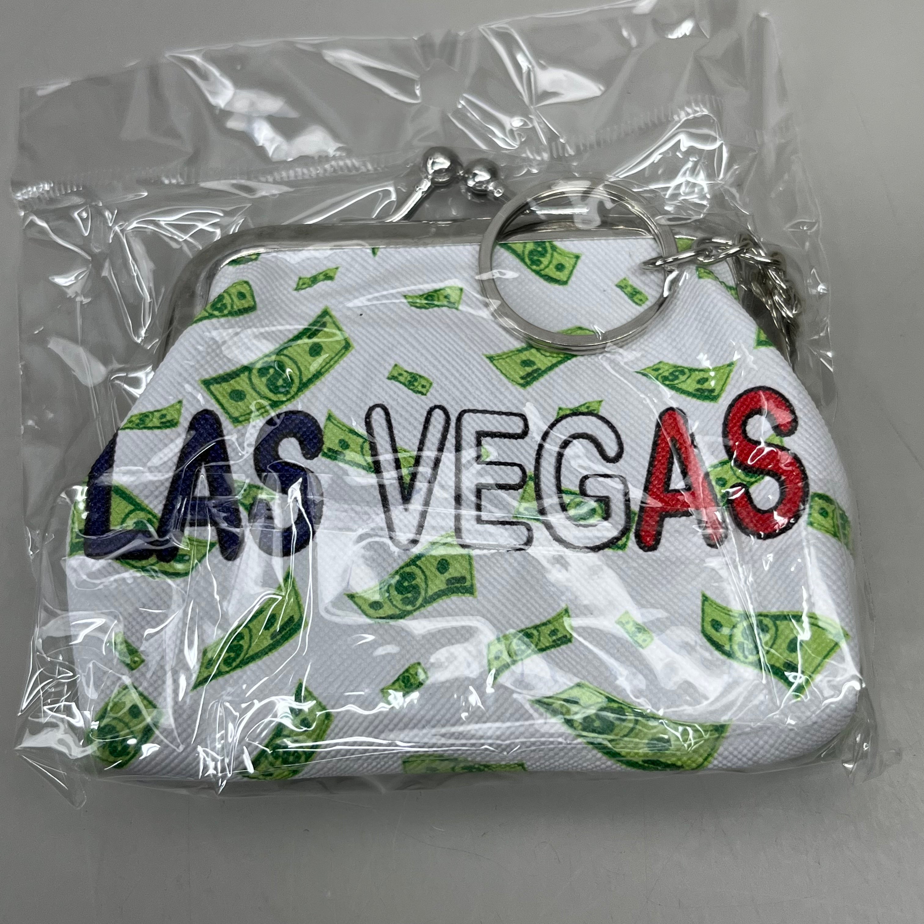LAS VEGAS 12-PACK! Welcome to Fabulous Las Vegas Coin Purse Souvenirs 4" x 4" Money