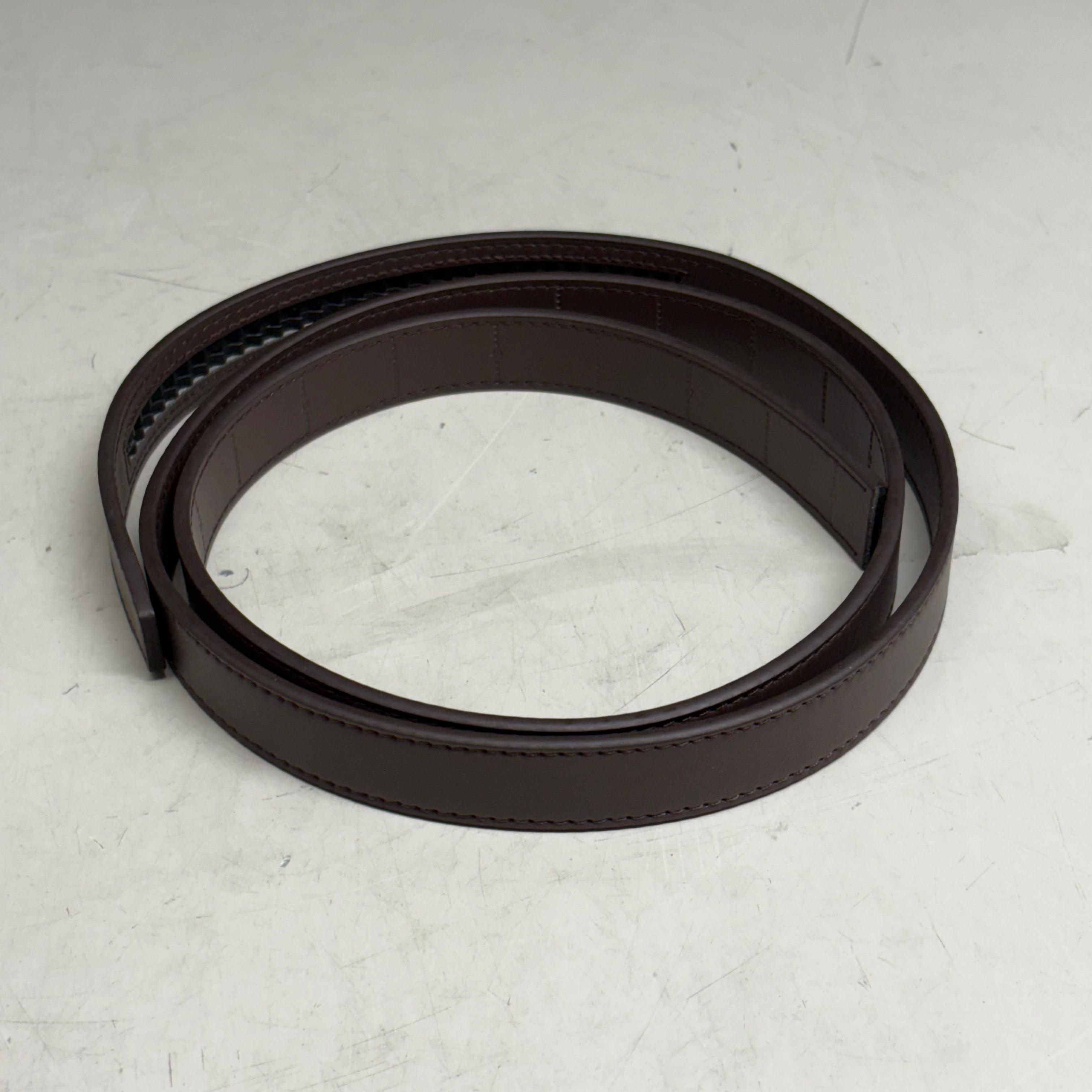 SLIDEBELTS Mocha Brown Skinny Belt Strap (Without Buckle)