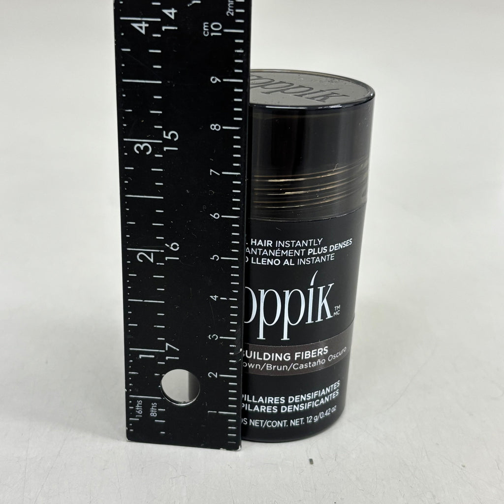 TOPPIK Safe & Natural Hair Building Fibers All Hair Types 0.42 oz Dark Brown