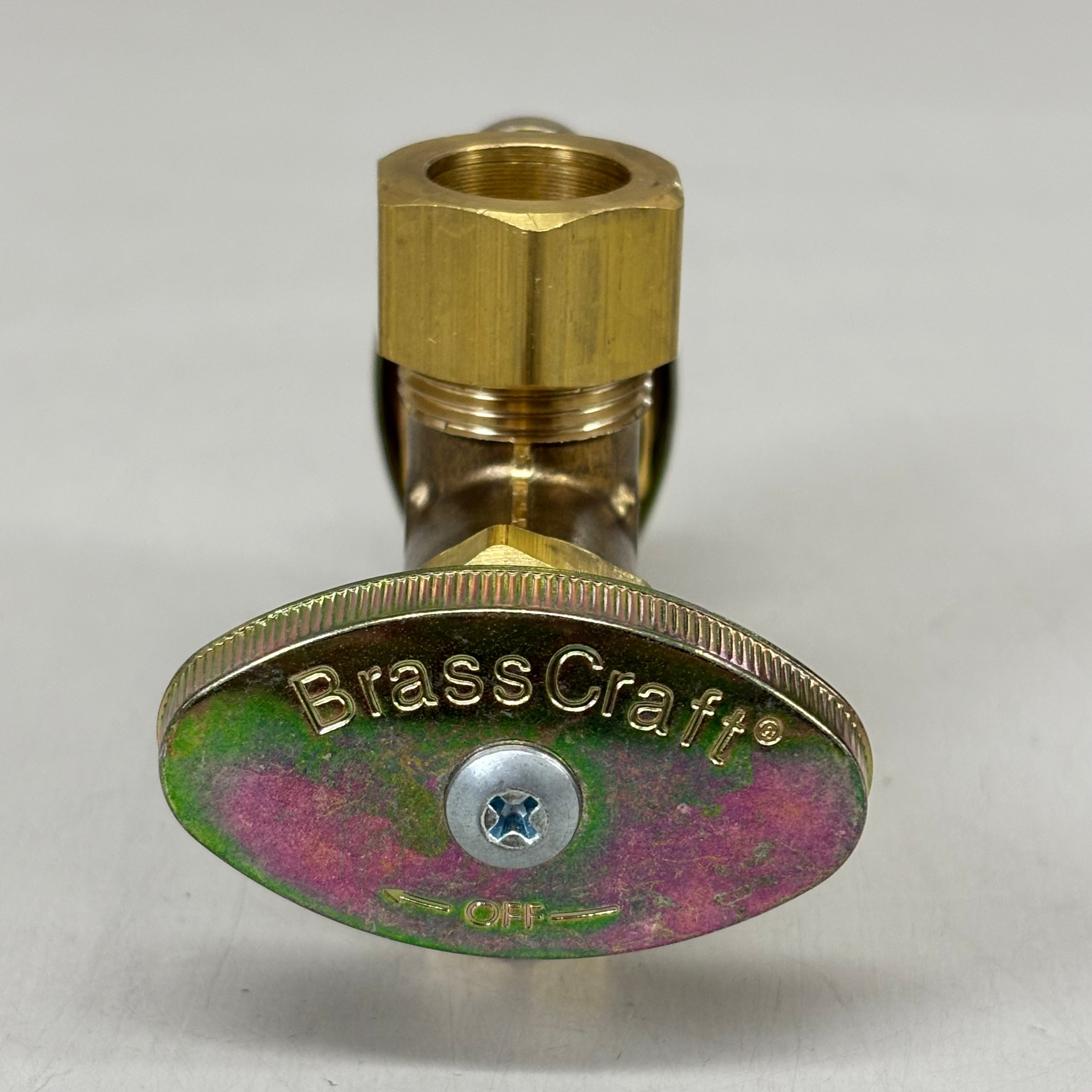 BRASSCRAFT  Dual Shut Off Outlet Stop 1/2" NOm CMP In X 3/8" OD COMP CR1901DVSXR