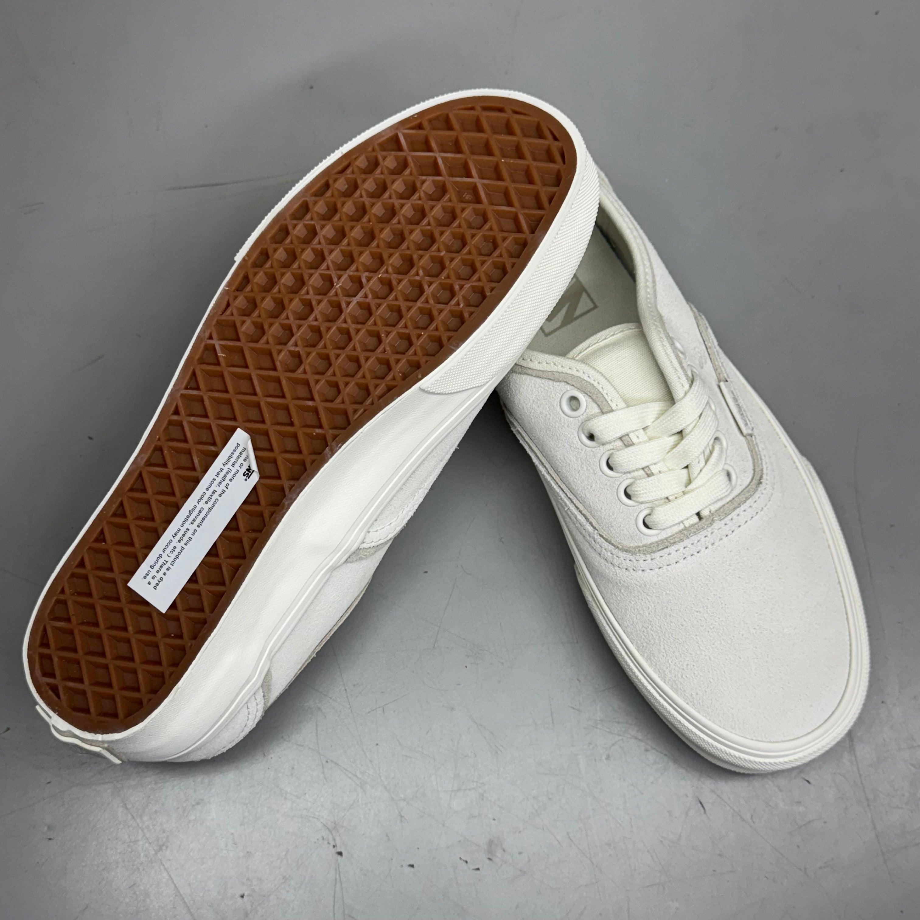 VANS Authentic Sliver Sneakers Shoes Mens's Sz 10.5 White/White VN000D6DWWW