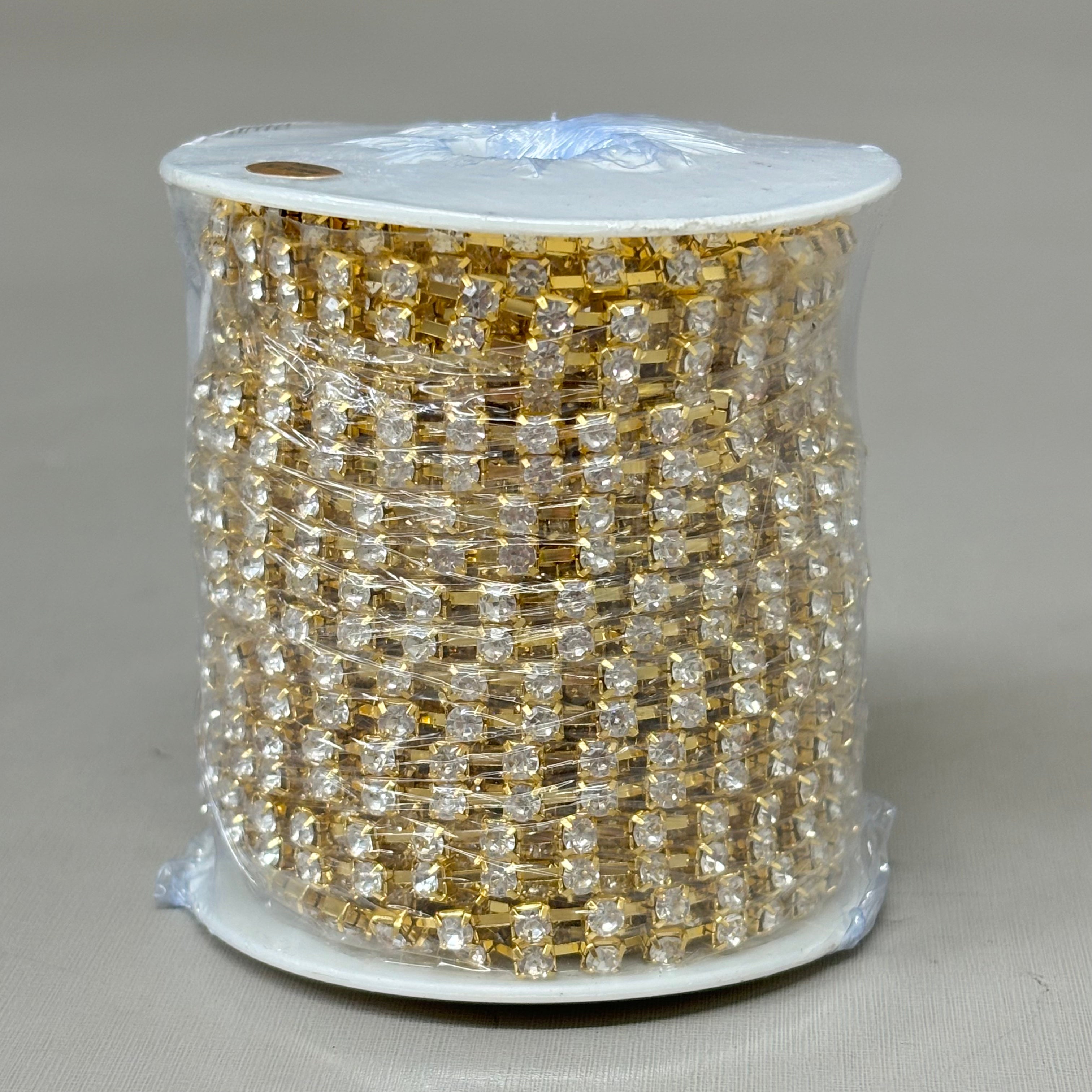 RAZ IMPORTS Christmas Tree Garland Metal 10 Yard Gold Sparkle Rhinestone G4402324