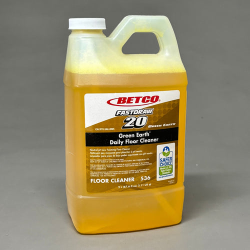 BETCO (4 PACK, 2 LITER EACH) Green Earth Daily Floor Cleaner Fastdraw 20 53647