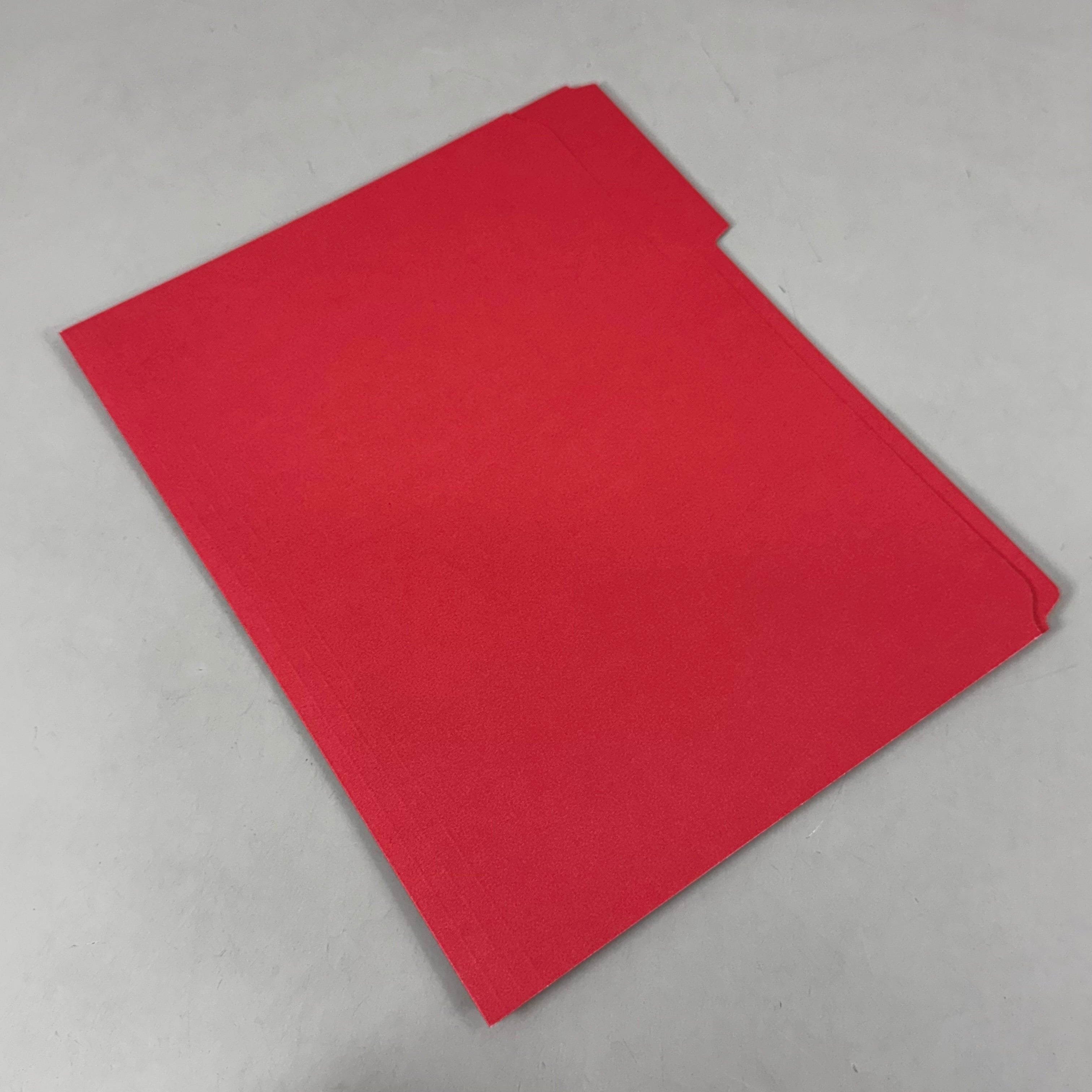 ZA@ STAPLES (100 PACK) 3-Tab Reinforced File Folders  Letter Size Assorted Colors