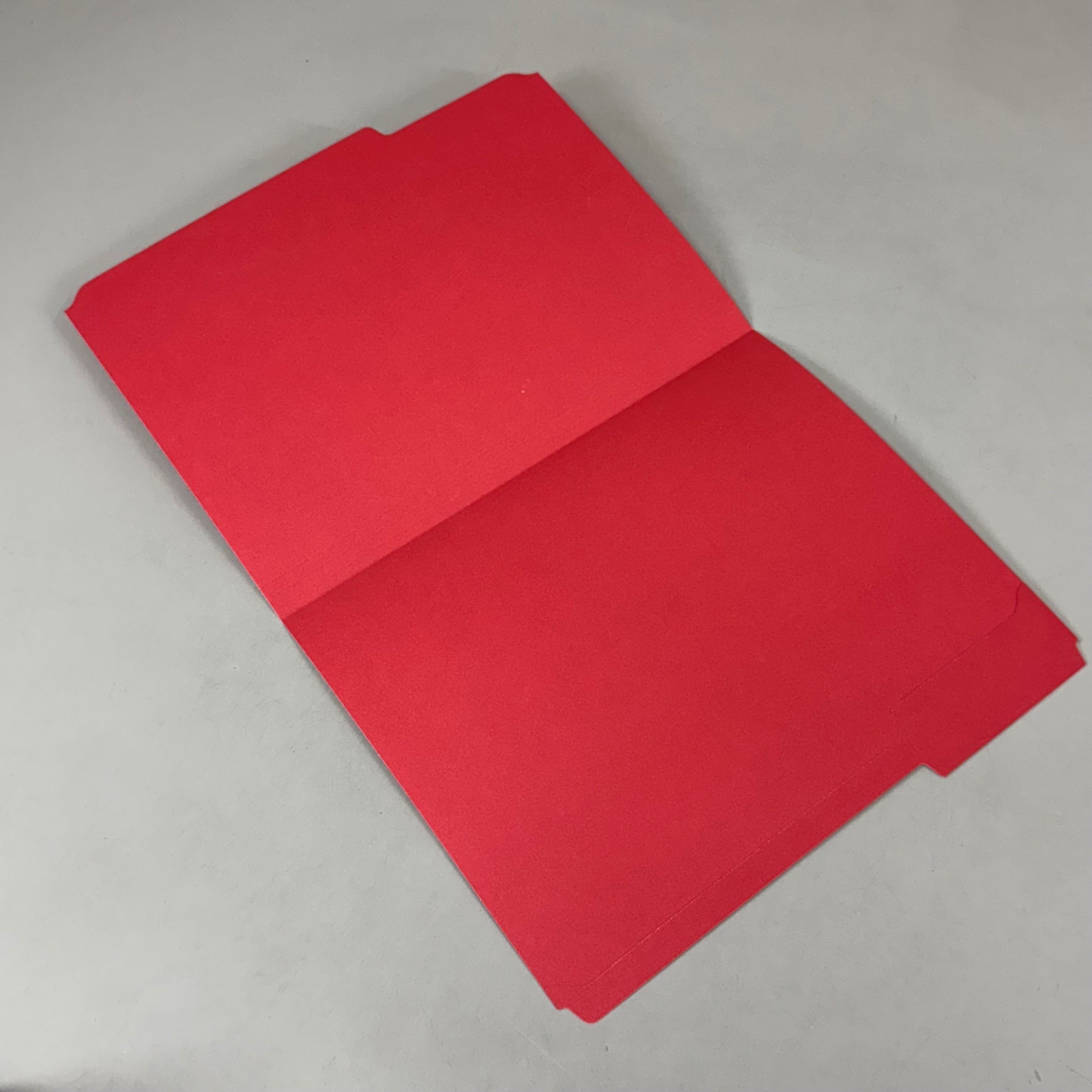 ZA@ STAPLES (100 PACK) 3-Tab Reinforced File Folders  Letter Size Assorted Colors