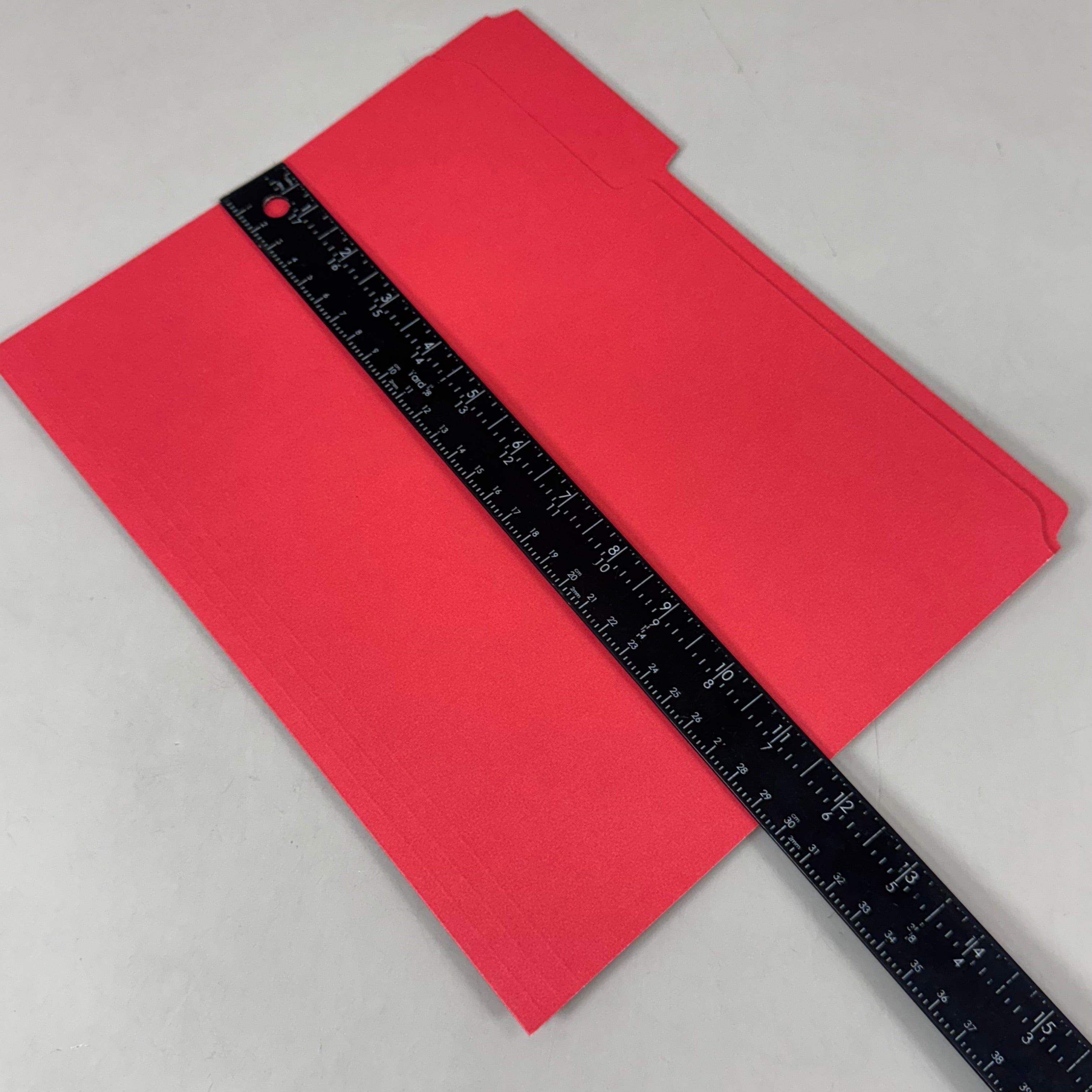 ZA@ STAPLES (100 PACK) 3-Tab Reinforced File Folders  Letter Size Assorted Colors