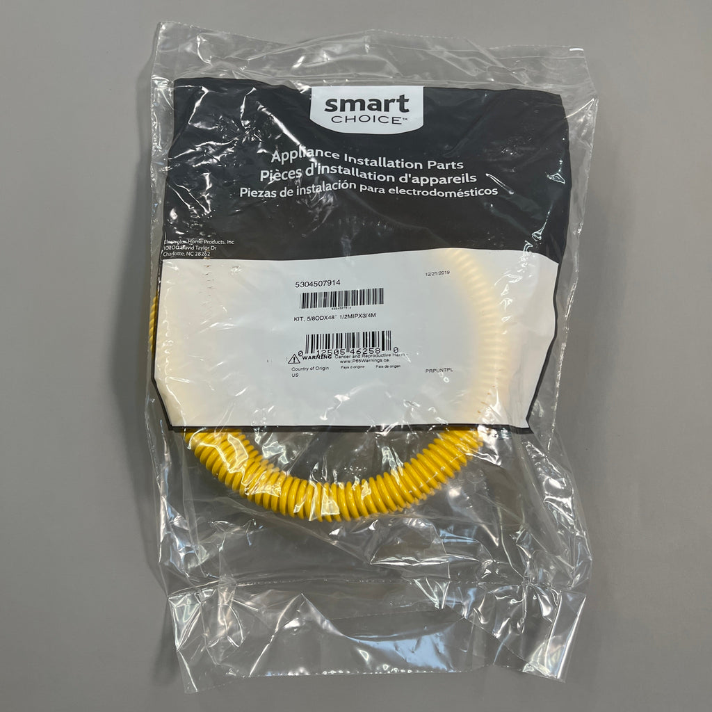 ELECTROLUX Gas Connector Kit 5/8" OD X 48" And 1/2"MIPX3/4"M 5304507914