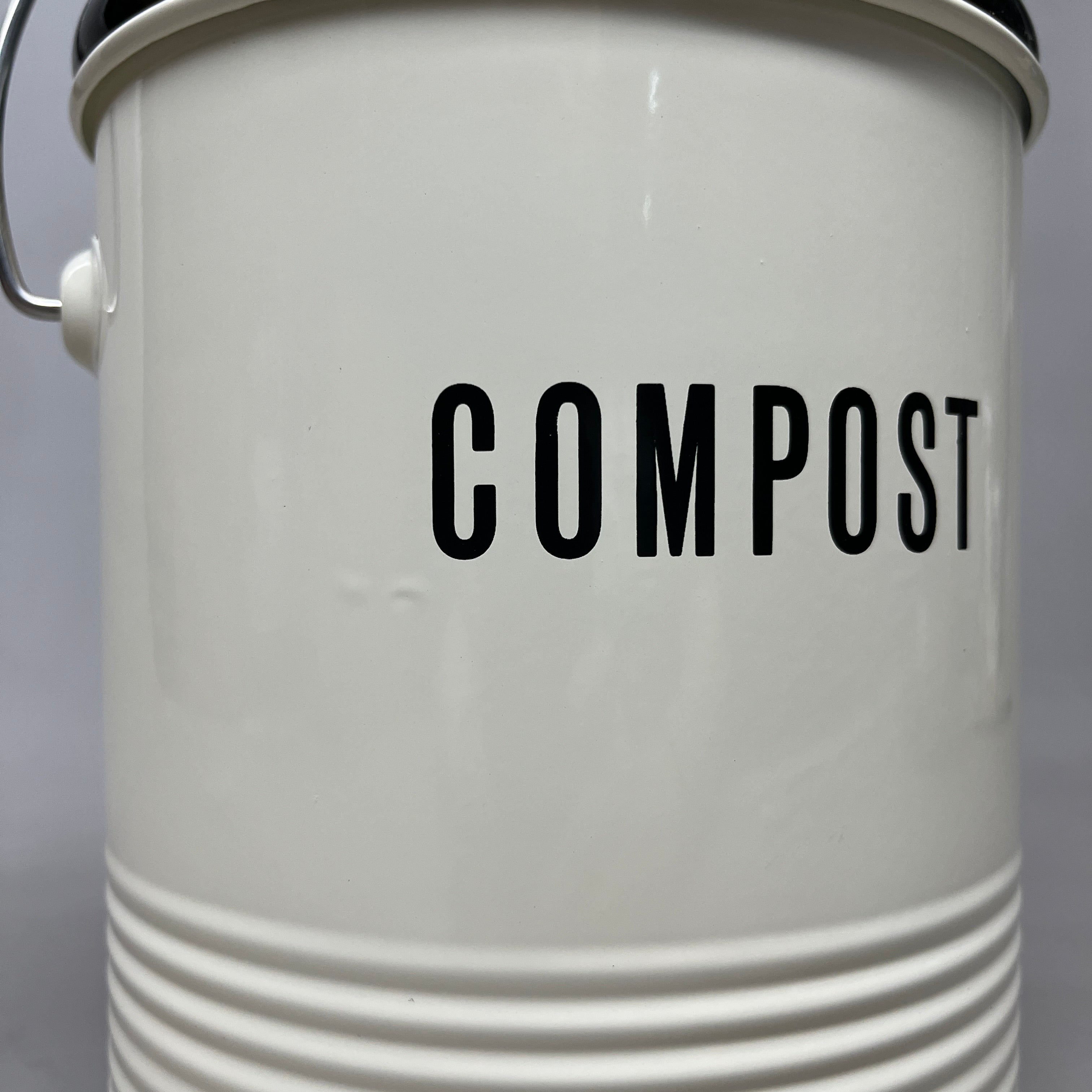 NOW DESIGNS Compost Bin Vintage Filter Included 7" x 8 1/2" Beige 5123002 (New Other)
