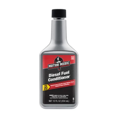 MOTOR MEDIC (12 PACK) Diesel Fuel Conditioner Gunk 12 oz (Treats 20 gal) Grey M2412