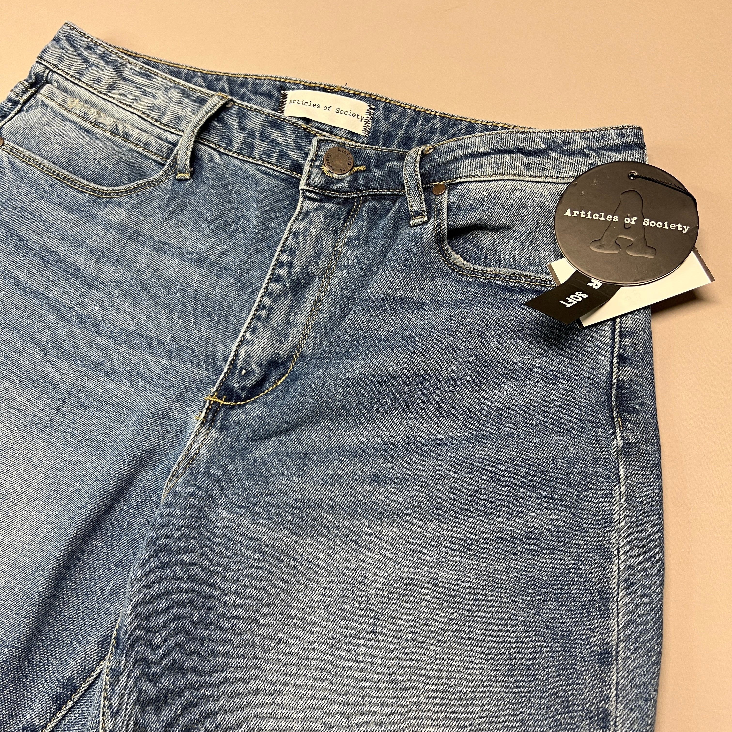 ARTICLES OF SOCIETY OMAO High Rise Denim Jeans Women's Sz 28 Blue 4009TQ3-716 (New)