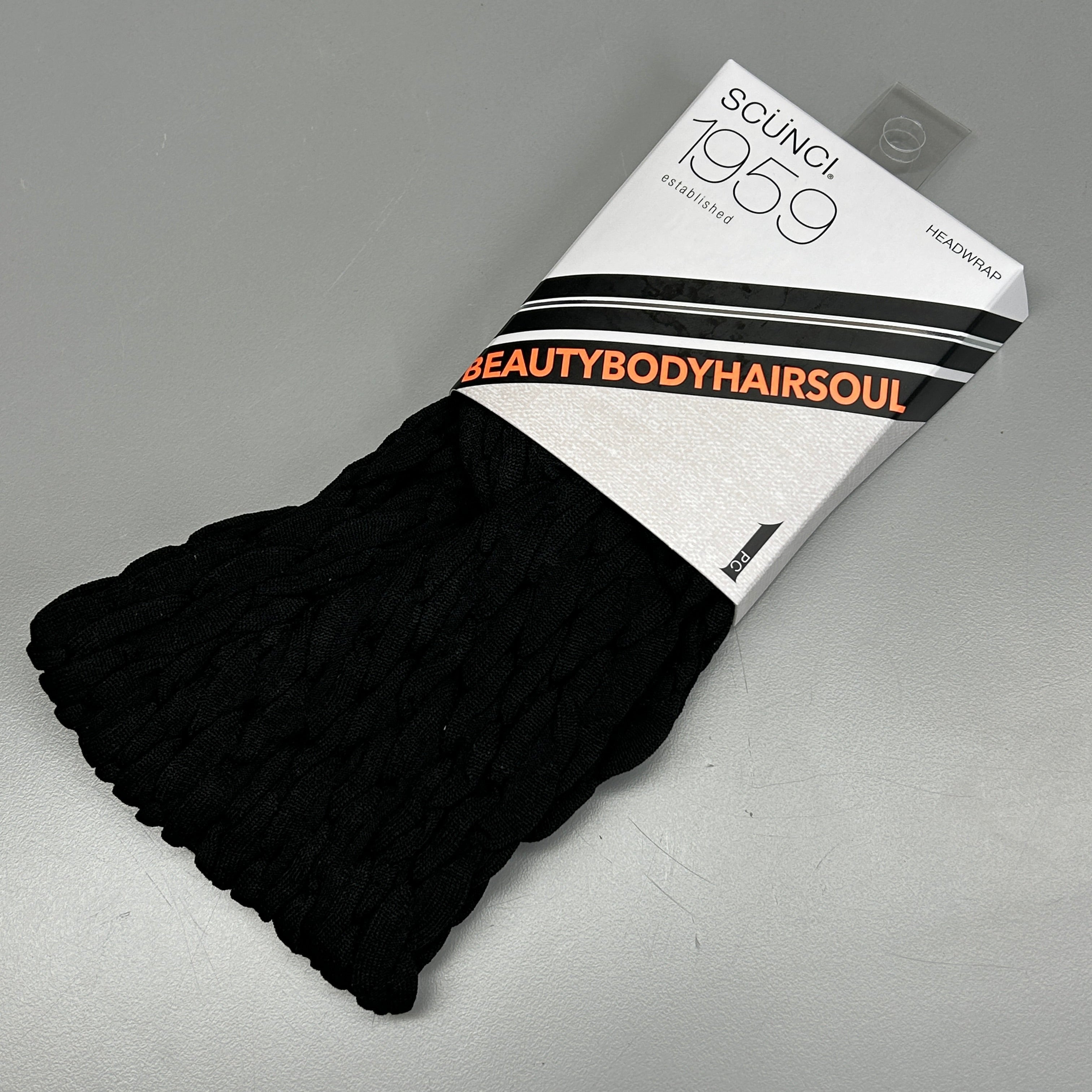 SCUNCI 3-PACK! Headwraps 1959 Black (New)
