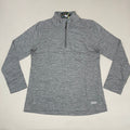 ZUSA Pull Over Shirt Long Sleeve Brisk Quarter Zip Women's Sz M Charcoal Heather (New)