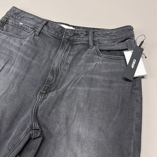 ARTICLES OF SOCIETY Kate Eleele Raw Hem Cropped Jeans Women's Sz 30 Black 4810TQB-720 (New)