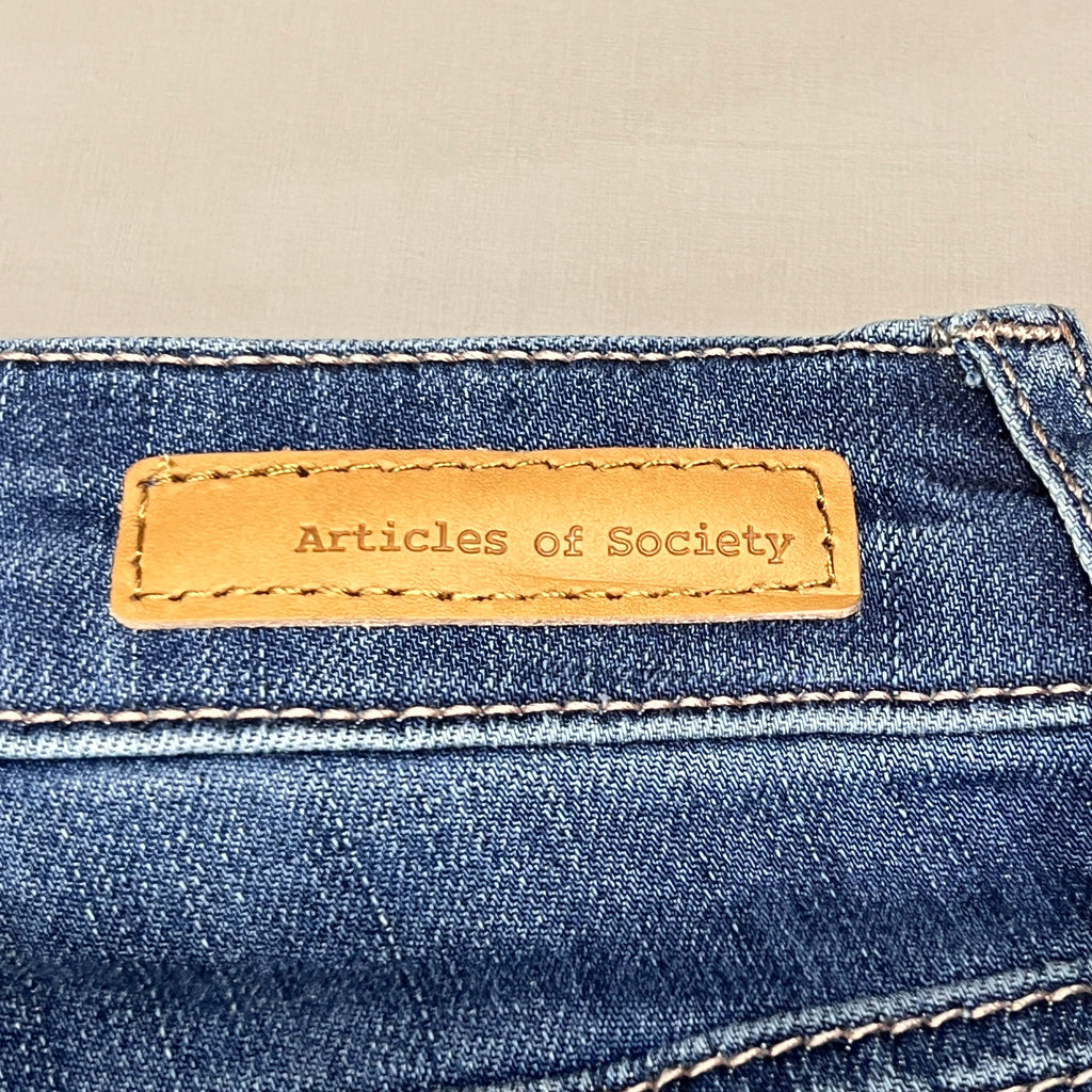 ARTICLES OF SOCIETY Pearl City Denim Jeans Women's Sz 25 Blue 4018PLV-712 (New)