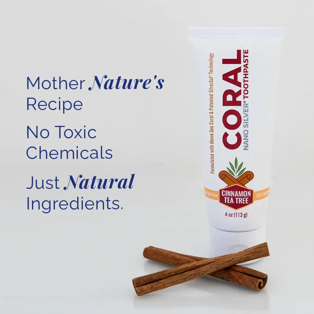 Nano Silver Cinnamon Tea Tree Toothpaste 3 Pack