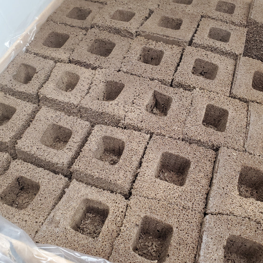 IHORT (192 Pack) Horticultural Q Plug Grow Blocks Gmix 3x3x3 Q3X3BLOCK