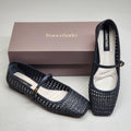 FRANCO SARTO L-Tinsley Mary Jane Women's Flat SZ M 6 Black